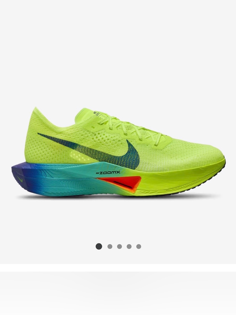 NWOT Nike Women’s ZoomX Vaporfly Next% 3 Neon Running Shoes Sz 9